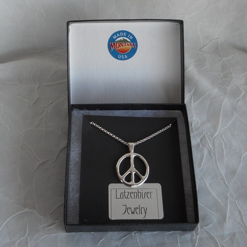 Peace Sign Symbol Charm Small Sterling Silver, Made in the USA Peace Sign Symbol Charm Small Sterling Silver, Made in the USA