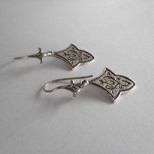 Sterling Silver Persian Floral Earrings