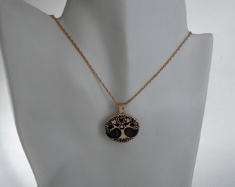 8th Anniversary Bronze Heart Pendant With Stamped 8 - Hammered Finish, On 18" Sterling Silver Chain, Unique Gift - View #6