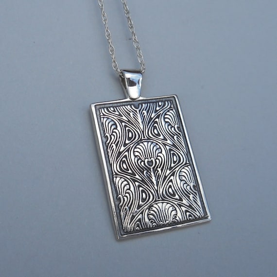 Sterling Silver Art Nouveau Pendant