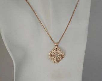 Bronze Celtic Knot Pendant 8th Anniversary