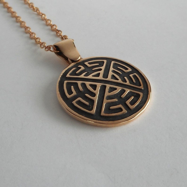 celtic shield knot necklace