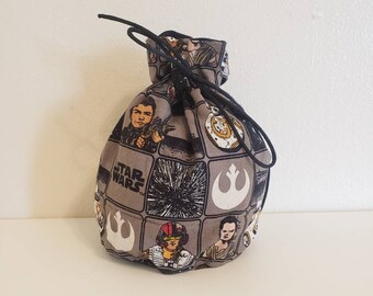 Starwars drawstring  bag (made with licensed Disney fabric)