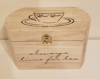 tea bag / tea  storage box "Always time for tea box"