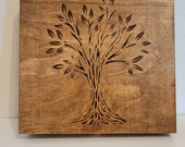 Tree of life Wood burned cigar box