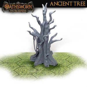 Eedsworn Oude Bomen Upgrade | Into the Deepwood, Bordspel, D&D Scenery, TTRPG, RPG, Custom Terrain, HD miniatuur