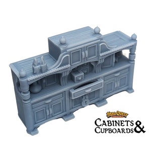 Cabinets & Cupboards 25mm HeroQuest Compatible Dungeon Terrain Miniature | Dungeons, Dragons Campaign Scenery, Boardgame Meeples