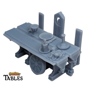 25 mm Schlemmertisch HeroQuest Kompatibel Geländeminiatur | Dungeons, Dragons Kampagne, Brettspiel Meeples