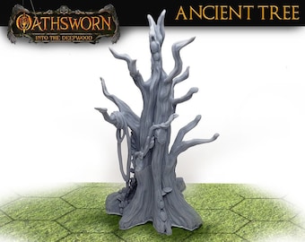 Oathsworn Ancient Trees Upgrade | Into the Deepwood, Boardgame, D&D Scenery, TTRPG, RPG, Custom Terrain, HD miniature