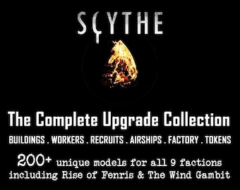 Scythe DELUXE 200pcs: Buildings, Airships, Recruits & Workers | Nordic, Crimean, Rusviet, Polania, Saxony, Rise of Fenris, Wind Gambit