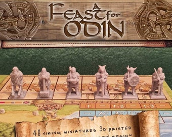 A Feast for Odin Viking Game Piece Upgrade |  RPG, DnD, Vikings Norse Gods Mythology, Barbarians, Warriors, Boardgame, Board Gamer, BGG