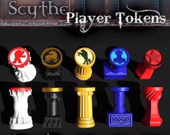 Scythe The 9 Factions Player Action Tokens