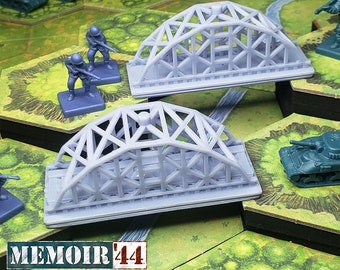 WW2 European Bridges | Terrain Upgrade, World War 2 Model Bridges Gaming TTRPG Scenery, Hex Game Terrain, Battlefield RPG Gamer Models