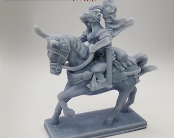 The Great Wall Mounted Mongol Spearman Cavalry 3D printed expansion miniatures | Ghengis Khan, RPG, D&D, Custom board game meeples