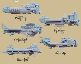 Scythe Replacement Parts : Airships  | Saxony, Polania, Nordic, Crimean, Rusviet, Invaders from Afar, Rise of Fenris Expansion Game Pieces