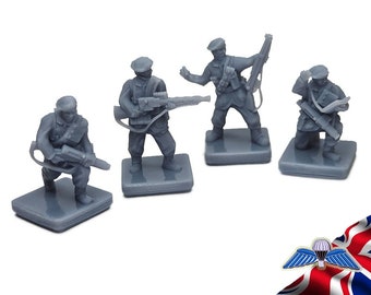 15mm British Paratrooper Infantry | Airborne, 1/72nd World War 2 Gaming TTRPG Scenery, Hex Game Terrain, Battlefield RPG Gamer, Memoir 44