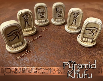 Pyramid of Khufu Tokens - Upgraded Search Protect and Hide Game Pieces