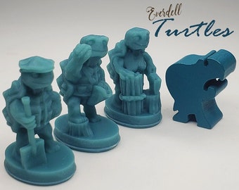 Everdell Turtle Critters Meeple Upgrade