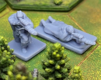 WW2 Russian Sniper Team 2pcs |  Russia, Soviet Union 1/72nd World War 2 Gaming TTRPG Scenery, Game Terrain, Battlefield RPG Models, Memoir44