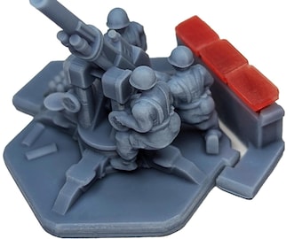 US WW2 90mm Anti-Aircraft Heavy Gun | American, 15mm, 1/72, 107mm, WW2 Artillery, Hex Terrain, Battlefield, Memoir 44, Axis Allies