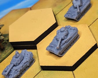 60mm Dark Sand Yellow Full Hex Terrain Riser Blank Tile Bases | 15mm, 1/72, Hill, Mountain, World War 2 Gaming TTRPG Scenery Battlefield RPG