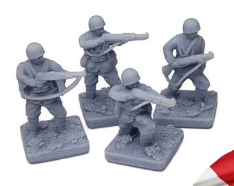 World War 2 Italian Infantry | 15mm, 1/72, Wargames, Wargaming, Gaming TTRPG Scenery, Hex Game Terrain, Battlefield RPG Gamer Models