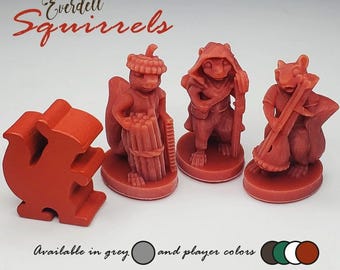 Everdell Squirrel Critters Meeple Upgrade