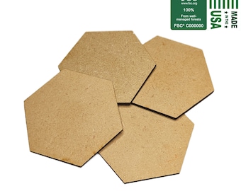60mm Memoir 44 Hex Blank Tiles | 2.125" Terrain Riser, Hills, Mountains, Gaming TTRPG Scenery, Game Terrain, Battlefield RPG, Battlelore