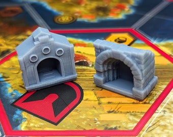 Scythe Tunnel Entrances & Exits 6pcs | Nordic, Crimean, Rusviet, Polania, Saxony, Invaders from Afar, Rise of Fenris Expansion Game Pieces