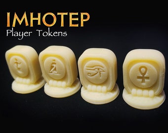 Imhotep: Builder of Egypt Player Tokens (Sand) | Egyptian Reed Ship, Board Game Accessories, Boardgame Piece, Meeple, KOSMOS Games, Pharaoh