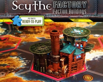 Scythe the Board Game Illuminated Factory Upgrade 3D Printed Model