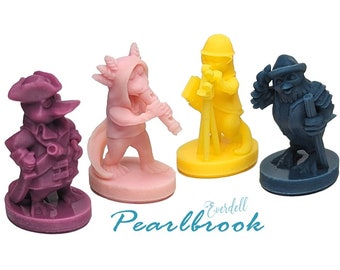 Starlings, Otters, Axolotl, Platypus 24pcs | Unofficial Upgrade for Everdell Pearlbrook, Critters Board Game, Woodland creatures 3D Printed