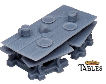 25mm Tavern Long Table HeroQuest Compatible Terrain Miniature | Dungeons, Dragons Campaign Scenery, Boardgame Meeples