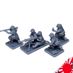 Japanische SWA-Infanterie-Spezialwaffenteams 15mm 20mm 1/72