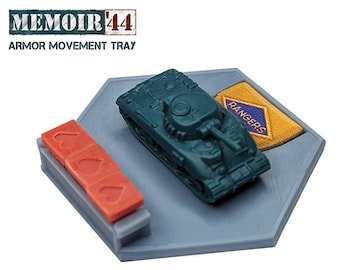 Special Forces Armor Movement Trays FULL Hex | 1/72nd, 15mm World War 2 Gaming TTRPG Scenery, Hex Game Terrain, Battlefield RPG
