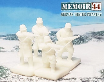 World War 2 German Winter Infantry | 15mm, 1/72, Ski troops, Gaming TTRPG Scenery, Hex Game Terrain, Battlefield RPG Gamer Models