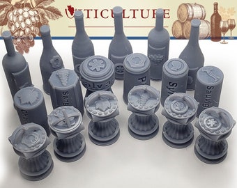 Viticulture Player Tokens Upgrade | Board Game Pieces, Boardgame Night, Stonemaier Games, Gamer Gifts