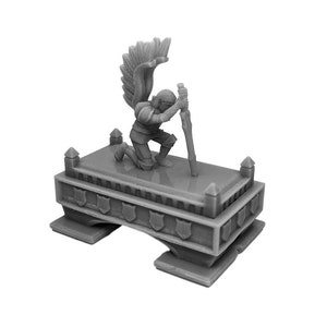 HeroQuest Tomb of the Warrior Angel night 25mm HD Dungeon Terrain Miniatures 4pcs | Dungeons & Dragons Campaign Scenery, Boardgame meeple