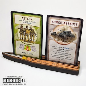 Personalisiertes Kartenregal für Memoir '44 | Militär World War 2 Gaming TTRPG Landschaft, Hex Game Terrain, Battlefield RPG, axis & Allies