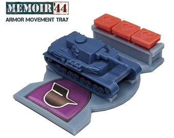 Special Forces Round Armor Movement Trays | 1/72nd, 15mm World War 2 Tank, Gaming TTRPG Scenery, Hex Game Terrain, Battlefield RPG