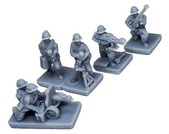 15mm Russian SWA Infantry Special Weapons Teams | 1/72nd World War 2 Gaming TTRPG Scenery, Hex Game Terrain, Battlefield RPG Gamer Models