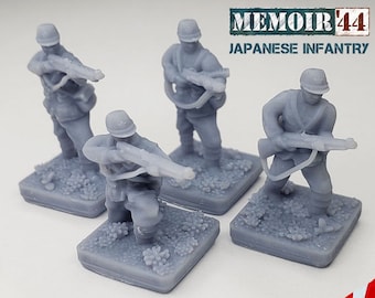 World War 2 Japanese Imperial Infantry | Gaming TTRPG Scenery, Hex Game Terrain, Battlefield RPG Gamer Models