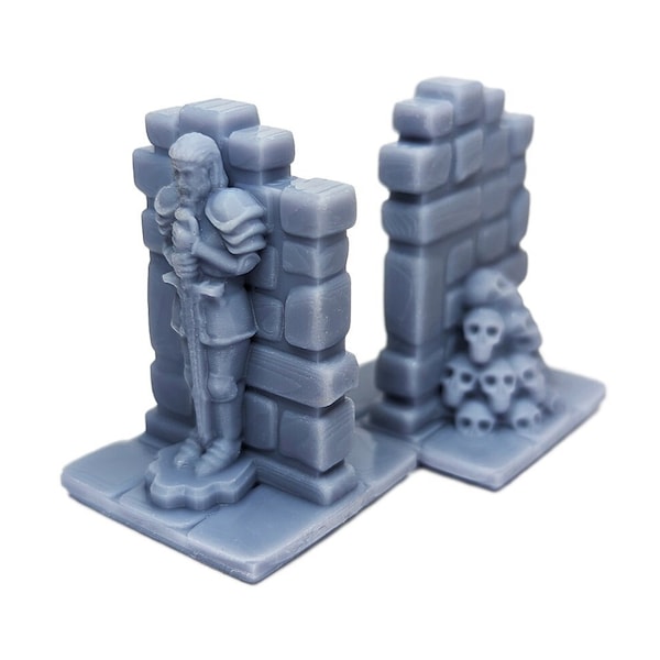 25mm Dungeon Walls Pack of 4 | HeroQuest Compatible HD Terrain | Single Square, Dungeons & Dragons Campaign Scenery, Boardgame meeples