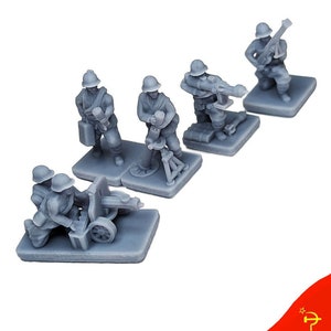 15mm Russian SWA Infantry Special Weapons Teams | 1/72nd World War 2 Gaming TTRPG Scenery, Hex Game Terrain, Battlefield RPG Gamer Models