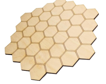 Custom 37 Tile 41mm Birch HEX Map