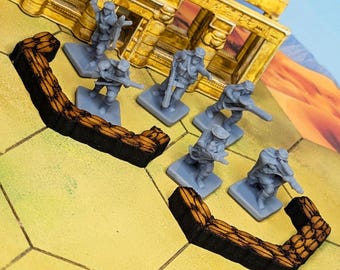 British Desert Rats WW2 Infantry | 1/72, World War 2 Gaming TTRPG Scenery, Hex Game Terrain, Battlefield RPG Gamer Models, Memoir 44, 15mm
