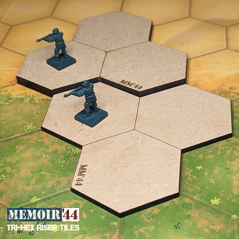 Tri-hex 6mm 3mm, Terrain Riser Blank Tile Bases | 15mm, 1/72, Hills ...