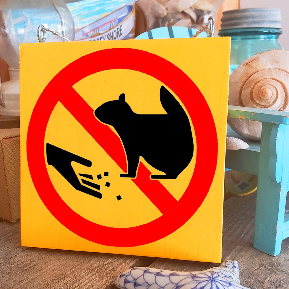DO NOT Feed the Squirrels Garden Sign Squirrel Hater Yard Etsy
