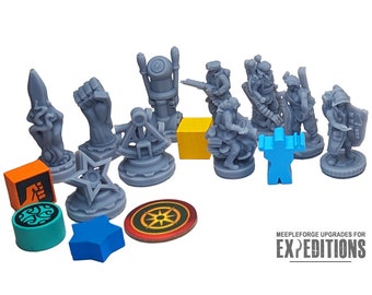 Workers & Tokens for Scythe Expeditions 109pcs