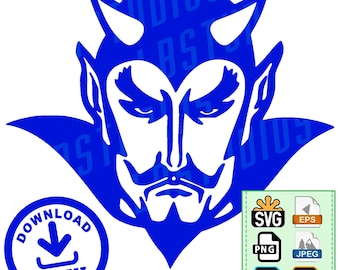 Devils School Mascot Vinyl Decal | Digital Download